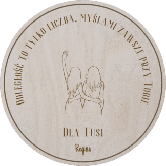 Podkładka pod kubek - motyw przyjaciółki - personalizacja