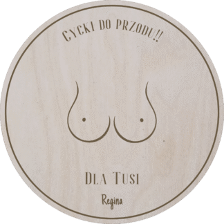 Podkładka pod kubek - motyw piersi - personalizacja