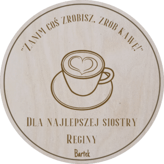Podkładka pod kubek - motyw filiżanka 4 - personalizacja