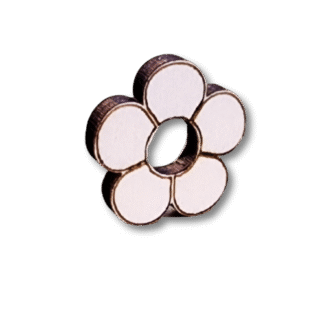 Kwiatek drewniany 20mm