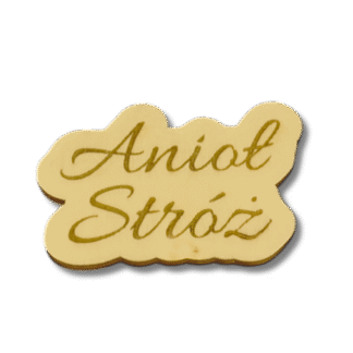 scrapki napis Anioł Stróż 7cm