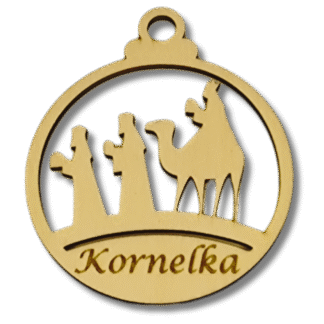 personalizowana bombka drewniana mędrcy