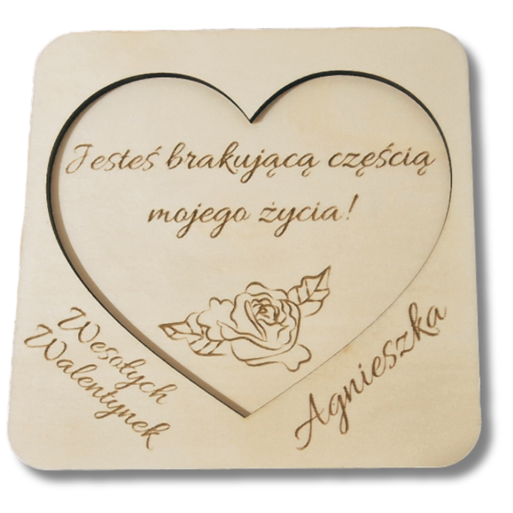 Kartka personalizowana z życzeniami - Dzień Kobiet, Urodziny, Walentynki - obrazek 6