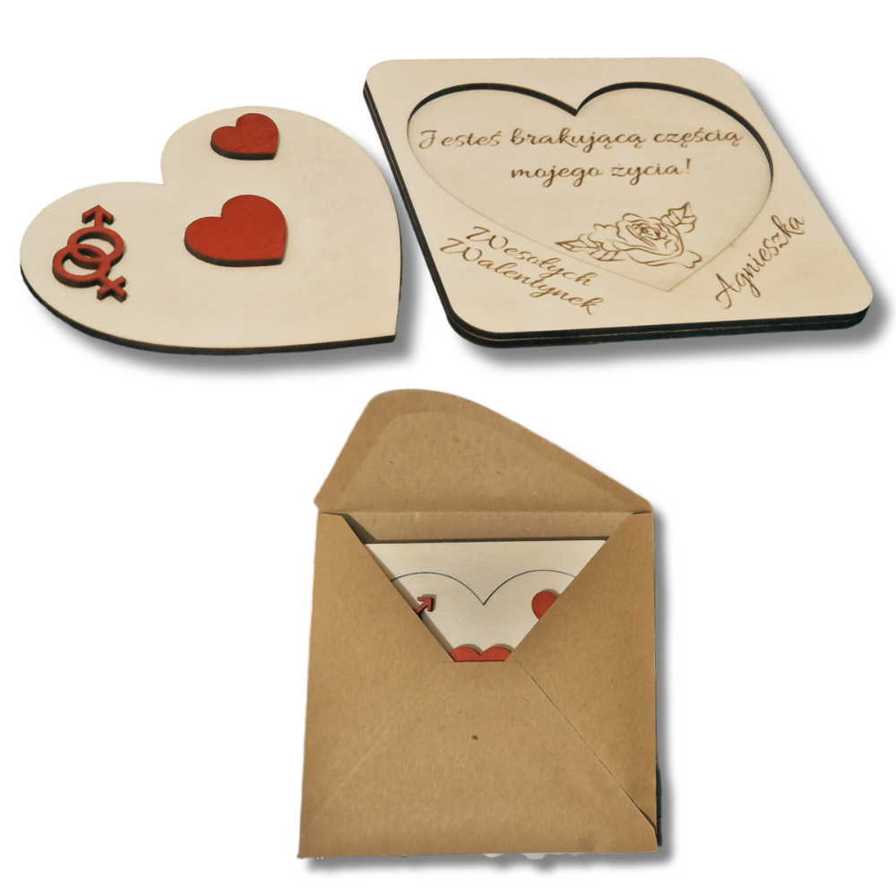 Kartka personalizowana z życzeniami - Dzień Kobiet, Urodziny, Walentynki - obrazek 2
