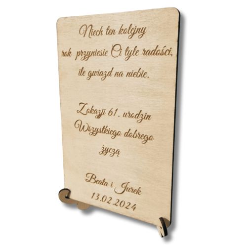 życzenia na kartce z nalendarza