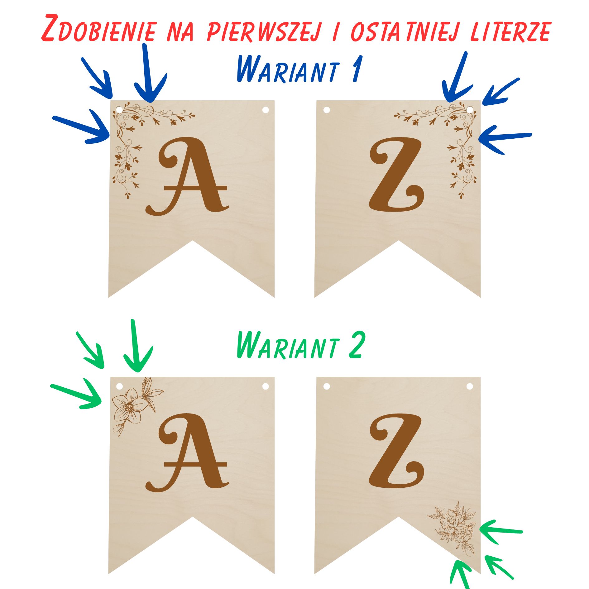 Baner Girlanda na przyjęcie oraz do pokoju dziecięcego - Imię chorągiewki - obrazek 7