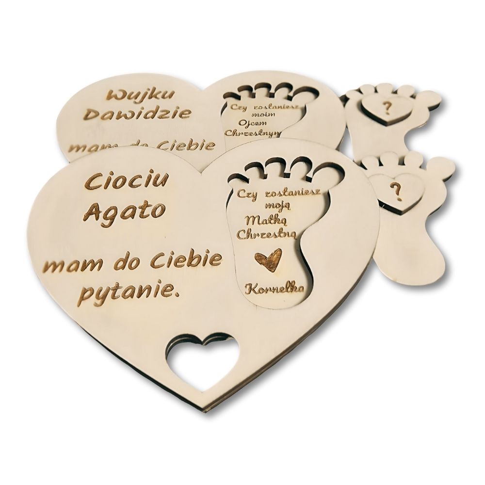 Prośba do Chrzestnych o bycie Chrzestnym - zaproszenie na Chrzest - obrazek 4