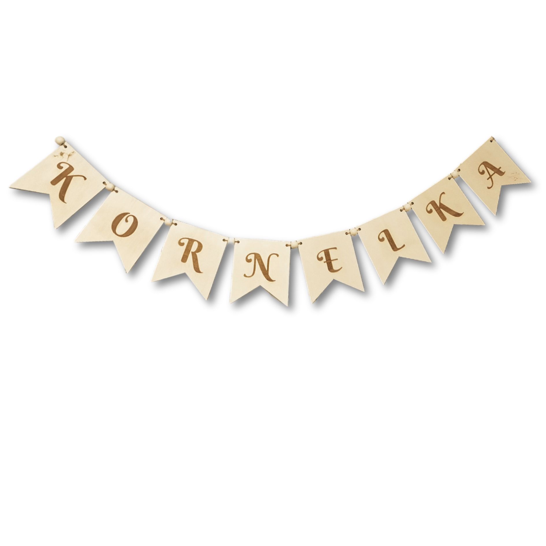 Baner Girlanda na przyjęcie oraz do pokoju dziecięcego - Imię chorągiewki - obrazek 2