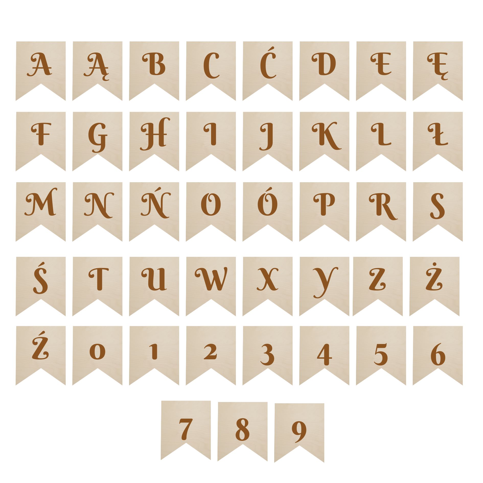 Baner Girlanda na przyjęcie oraz do pokoju dziecięcego - Imię chorągiewki - obrazek 8