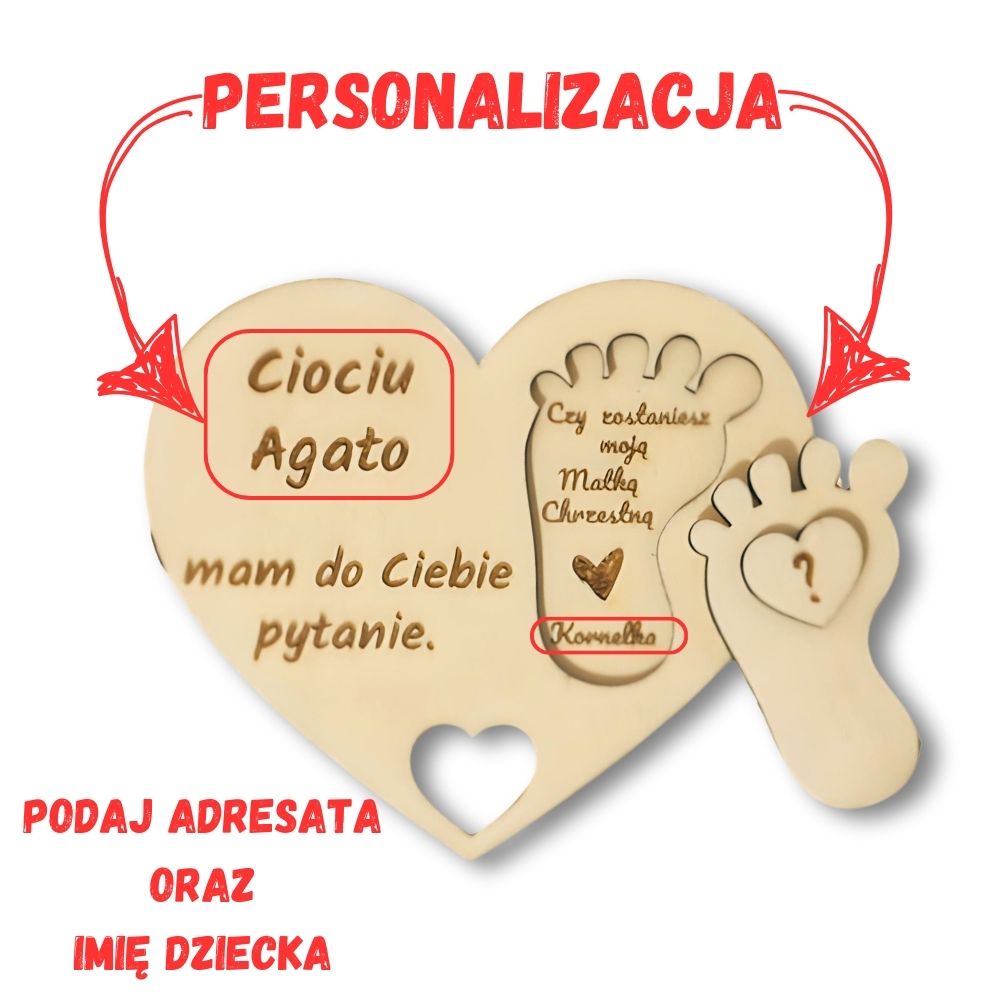 Prośba o bycie Matką Chrzestną - zaproszenie na Chrzest - obrazek 4