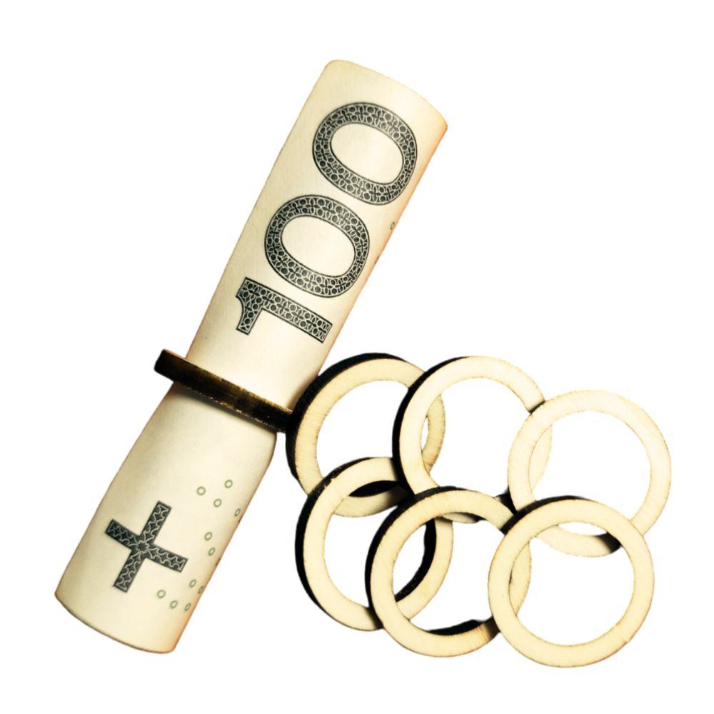 Drewniane pudełko na pieniądze - urodziny, komunia, ślub - obrazek 5