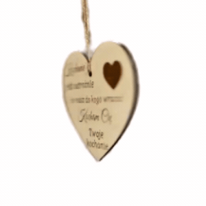 animacja - zawieszka do auta grawer z 2 stron