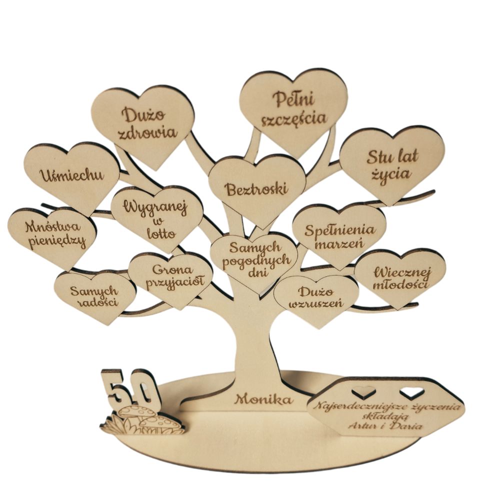Drzewko z życzeniami - urodziny, rocznica - obrazek 4