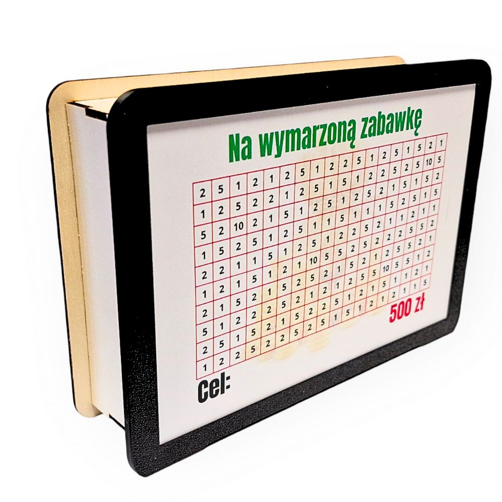 Skarbonka wykreślanka od 180 do 5.000 zł - personalizowana - obrazek 2