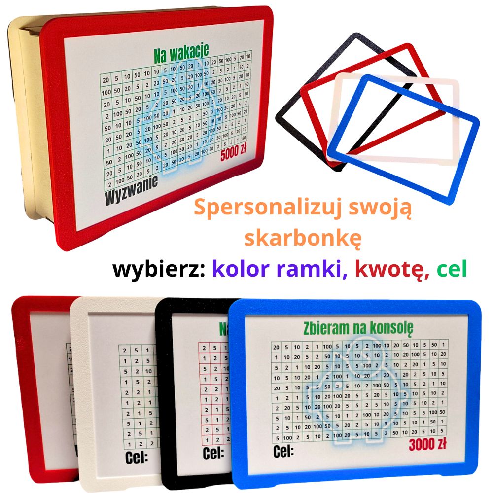 Skarbonka wykreślanka od 180 do 5.000 zł - personalizowana - obrazek 9