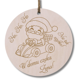 Zawieszka do samochodu - Mikołaj w Aucie