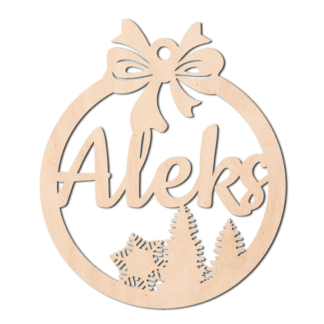 Drewniana bombka z imieniem w3