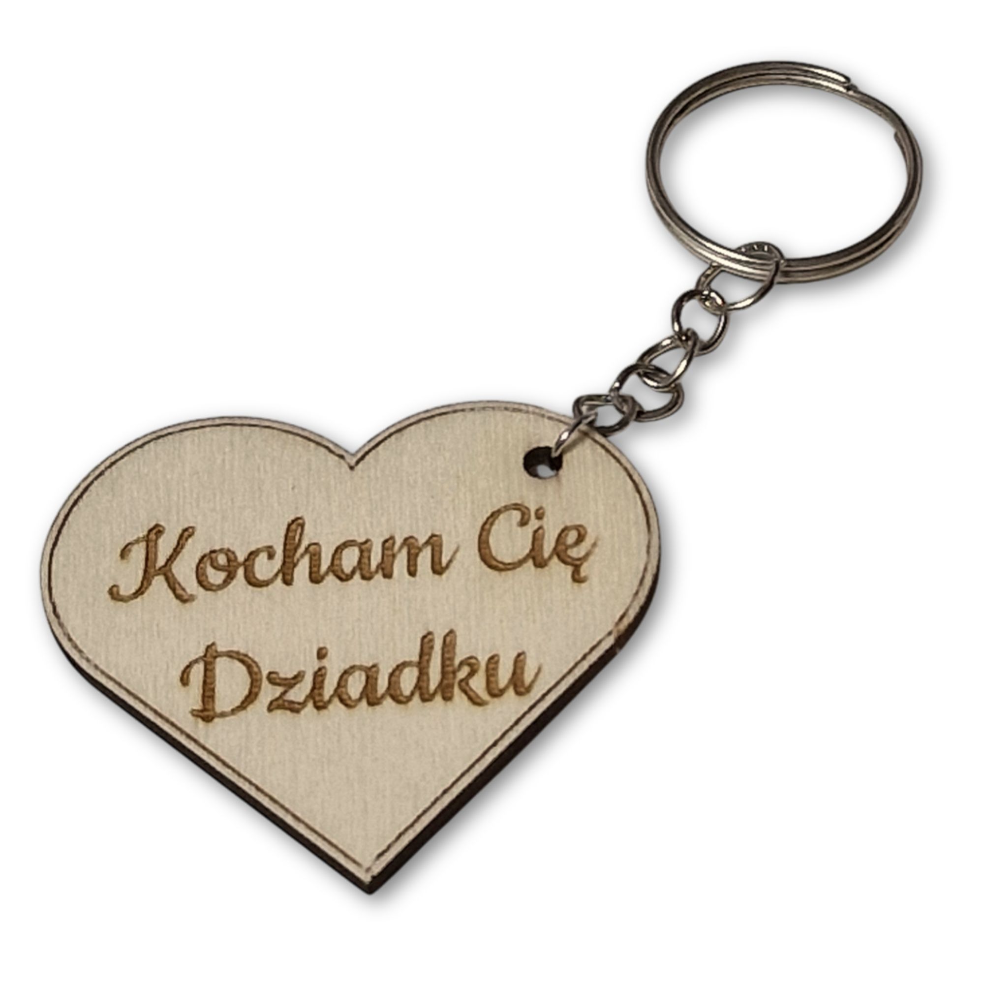 brelok Serce Kocham Cię Dziadku