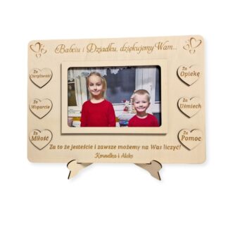 ramka na zdjęcie. Podziękowanie dla dziadków