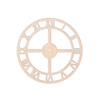 tarcza zegara ogrągła - cyfry rzymskie