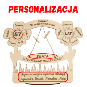 Statuetka kwiaty - widzisz to wcale nie tak dużo. Personalizowany drewniany prezent na urodziny z grawerem