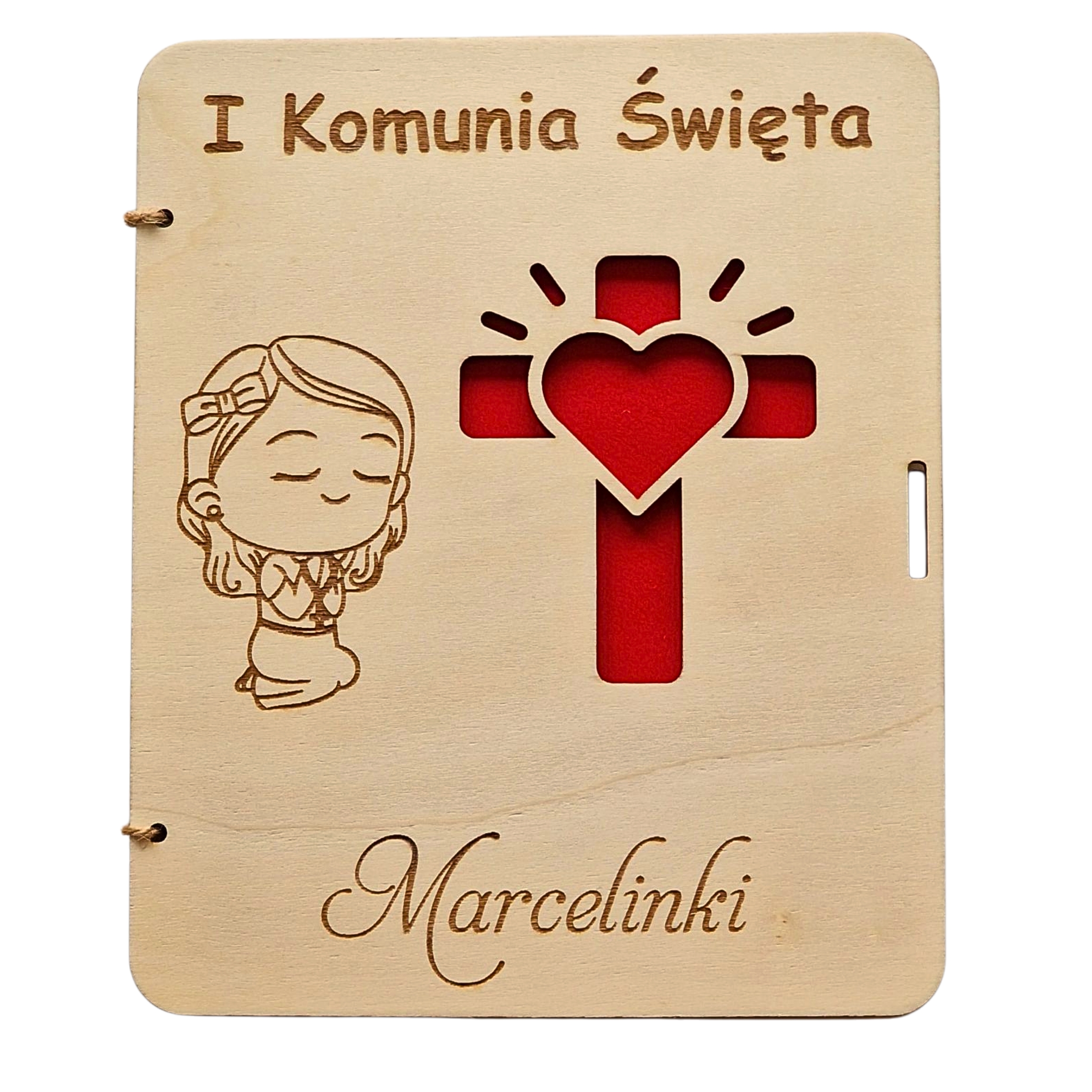 Pamiątka Pierwszej Komunii Świętej - kartka z życzeniami i kopertą