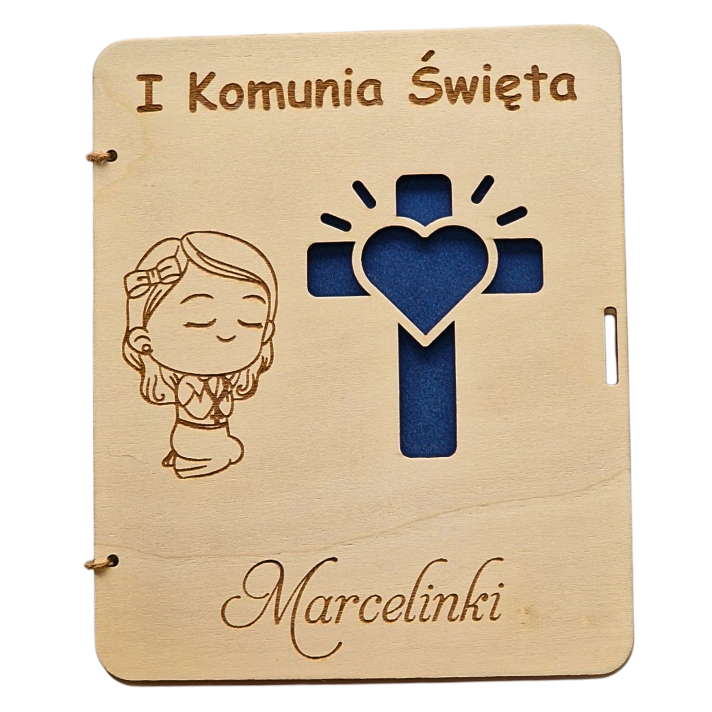 Pamiątka Pierwszej Komunii Świętej - kartka z życzeniami i kopertą