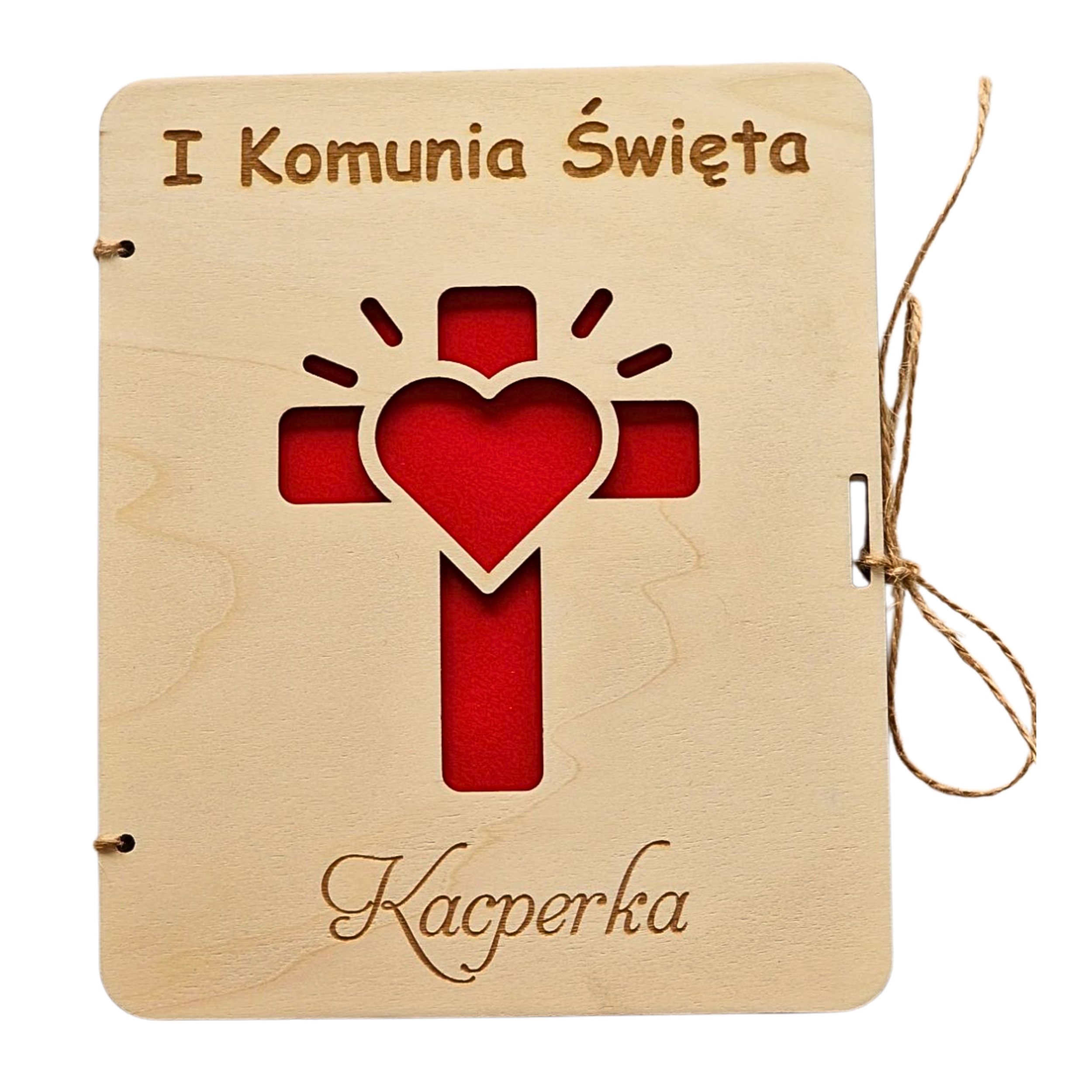 Pamiątka Pierwszej Komunii Świętej - kartka z życzeniami i kopertą