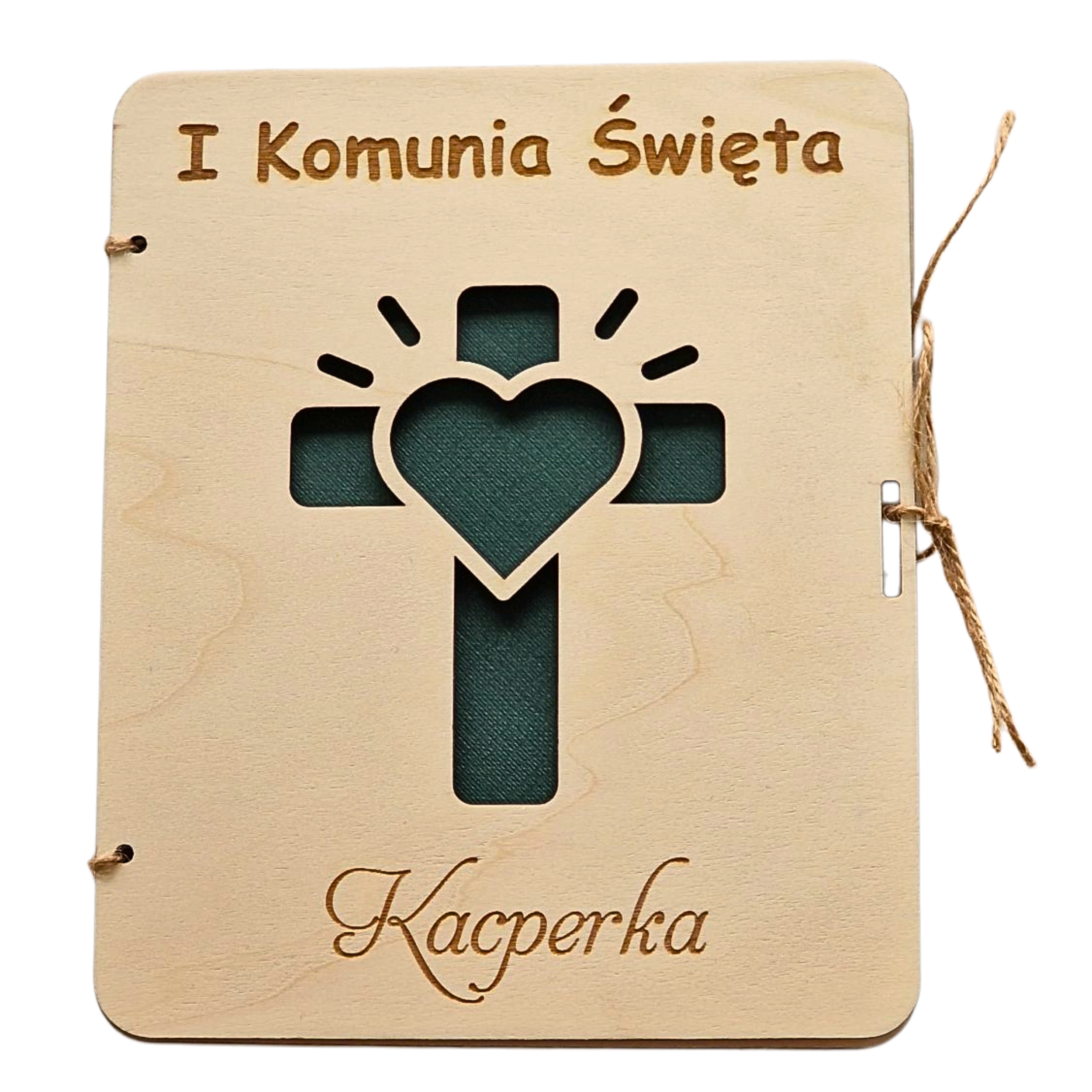 Pamiątka Pierwszej Komunii Świętej - kartka z życzeniami i kopertą