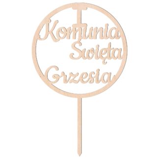 Topper I Komunia Święta z personalizowanym imieniem