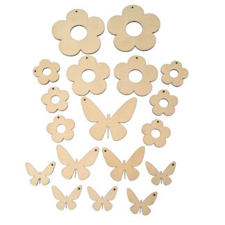 Wiosenne zawieszki motyle i kwiatki